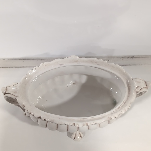 LARGE VINTAGE CAPODIMONTE PORCELAIN SOUP TUREEN BEAUTIFUL - Picture 7 of 16